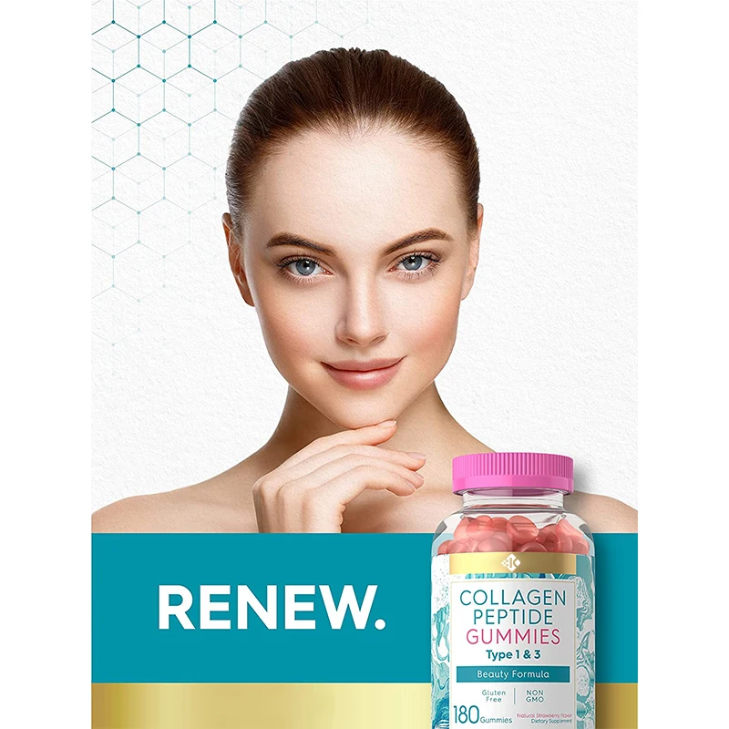 Oem Private Label High Quality Hydrolyzed Collagen Peptide Gummies