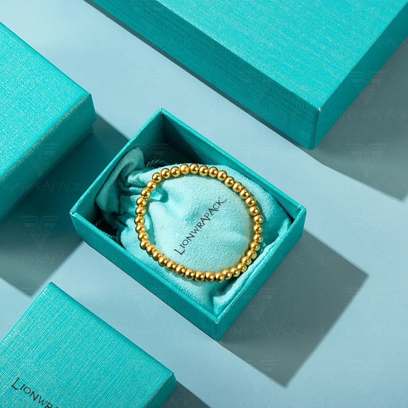 Free Samples Portable Decorative Necklace Storage Gift Blue Jewelry