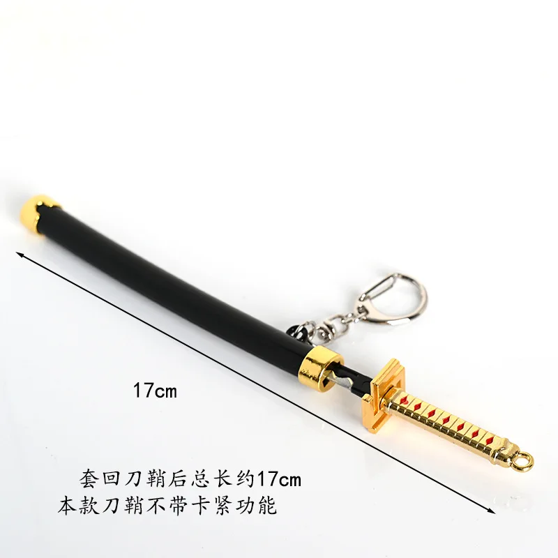 Anime Bleach Kurosaki Ichigo Zangetsu Weapon Sword Model Keychain - Buy ...