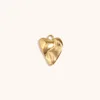 Three-dimensional love pendant-gold
