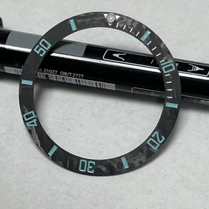 OEM ODM Factory Customized Watch Accessories Super Luminous Watch Parts Black Full Carbon Fiber Bezel for High-end Watches