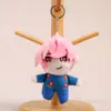 Pink Hair Blue Dress Girl Figure 12cm/38g