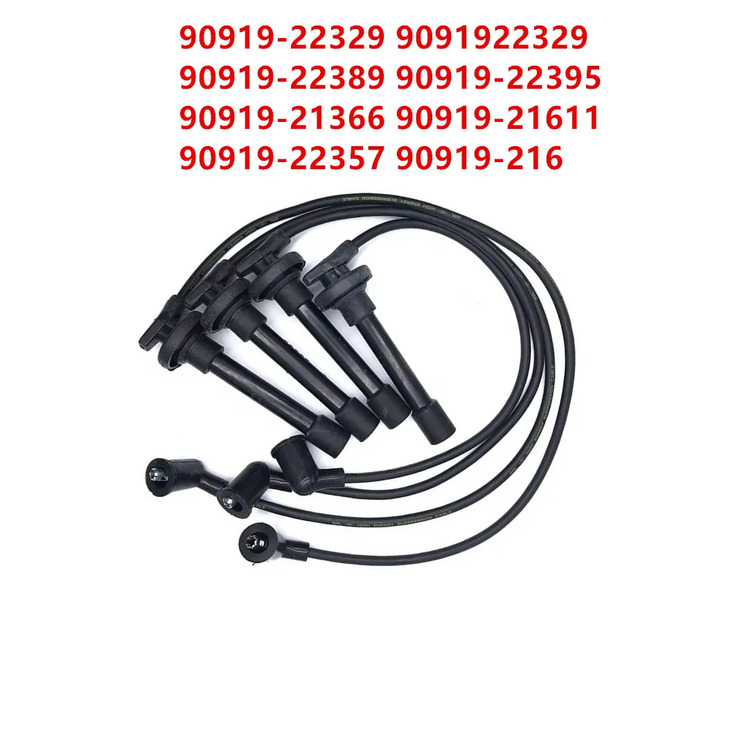 くぅ High-quality Spark Plug Wire Ignition Cables for Toyota