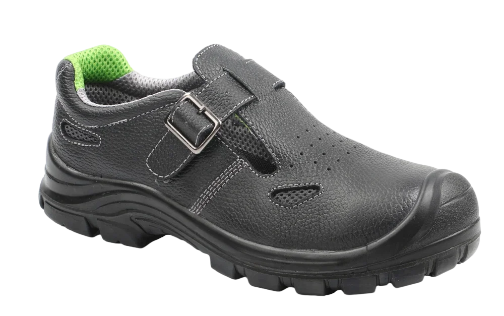Cow Leather Bahrain Easy Lock Visitor Men Security Safety Shoes