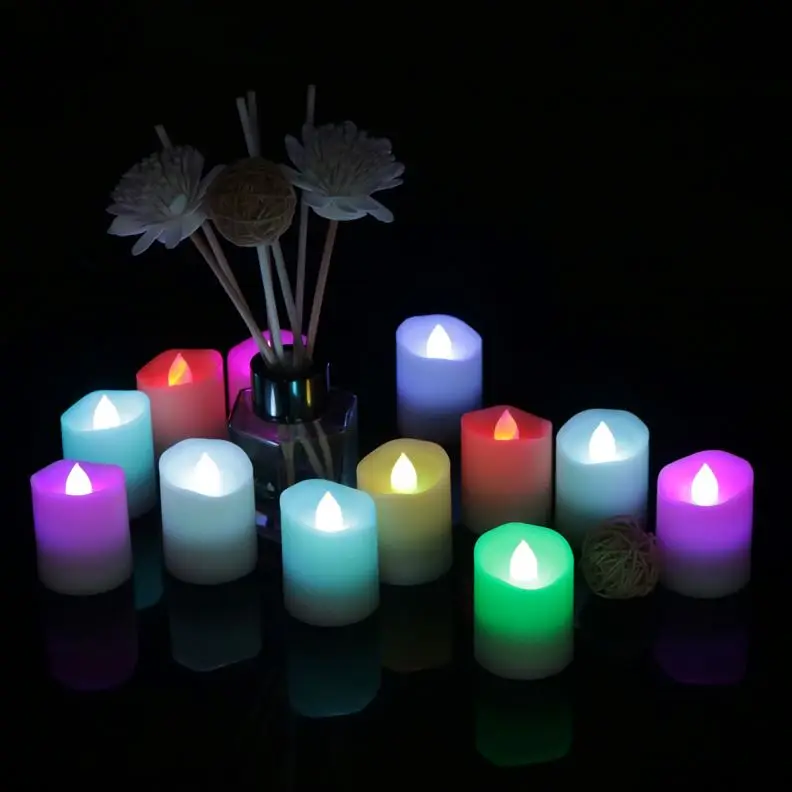 Flickering Led Tea Candle Flameless Battery Powered Led Tealight Tea Light Candles