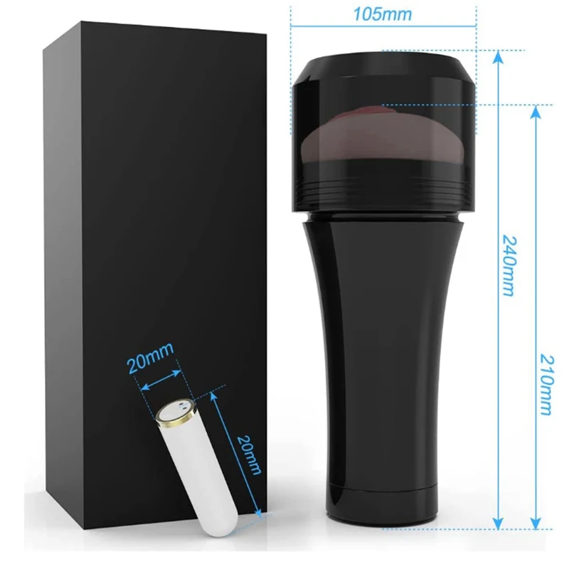 Automatic TPE Soft Rubber Vibration Male Masturbation Cup Electric Aircraft for Vagina Sex