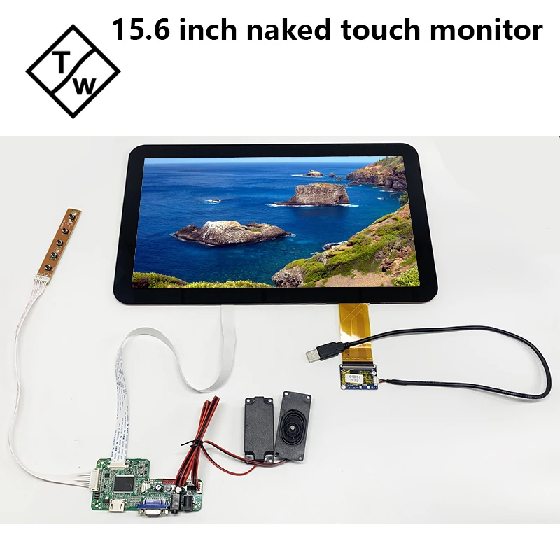 Lcd Panel Naked Resolution Capacitive Touch Kit For Pos