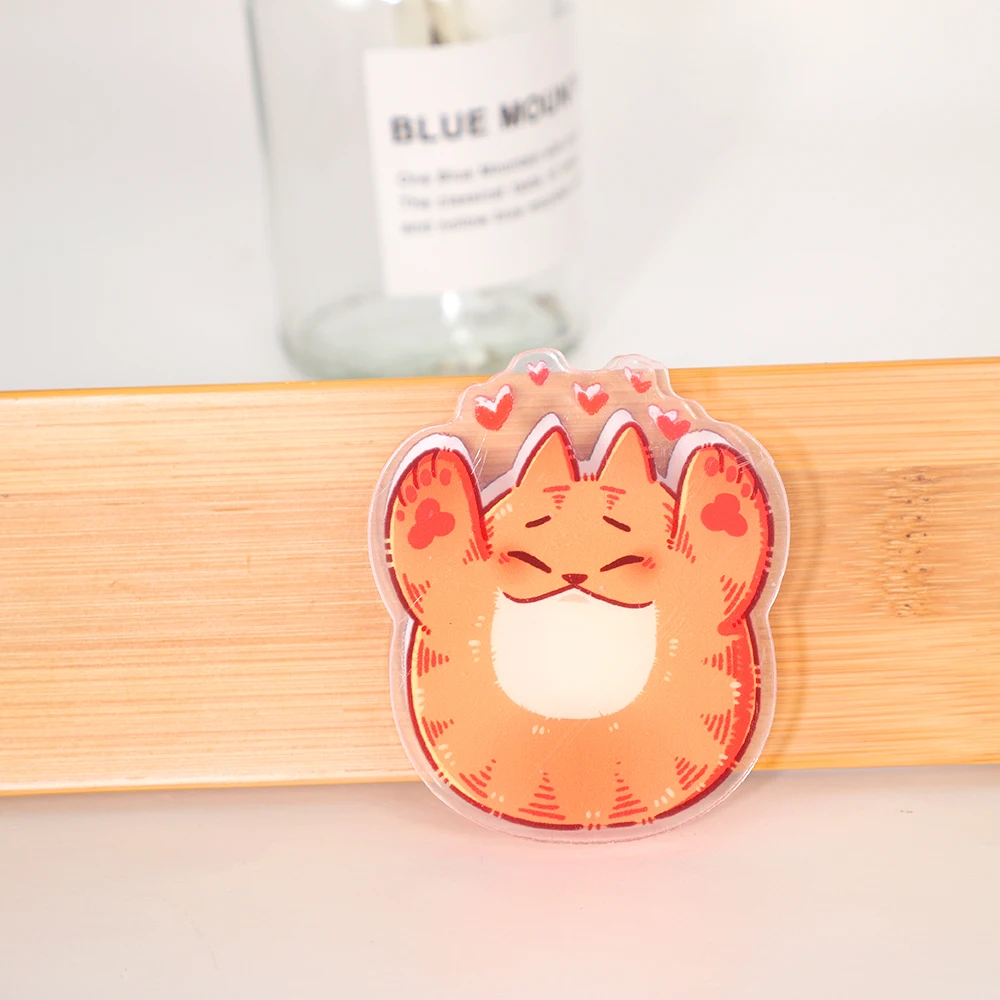 Высокое качество оптовая продажа акриловый материал модный мультяшный зажим для бумаги на заказ
