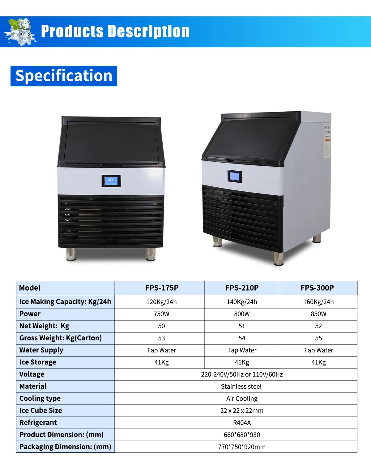 Ice Machine, 1000kg, Stainless, Steel - detail 4