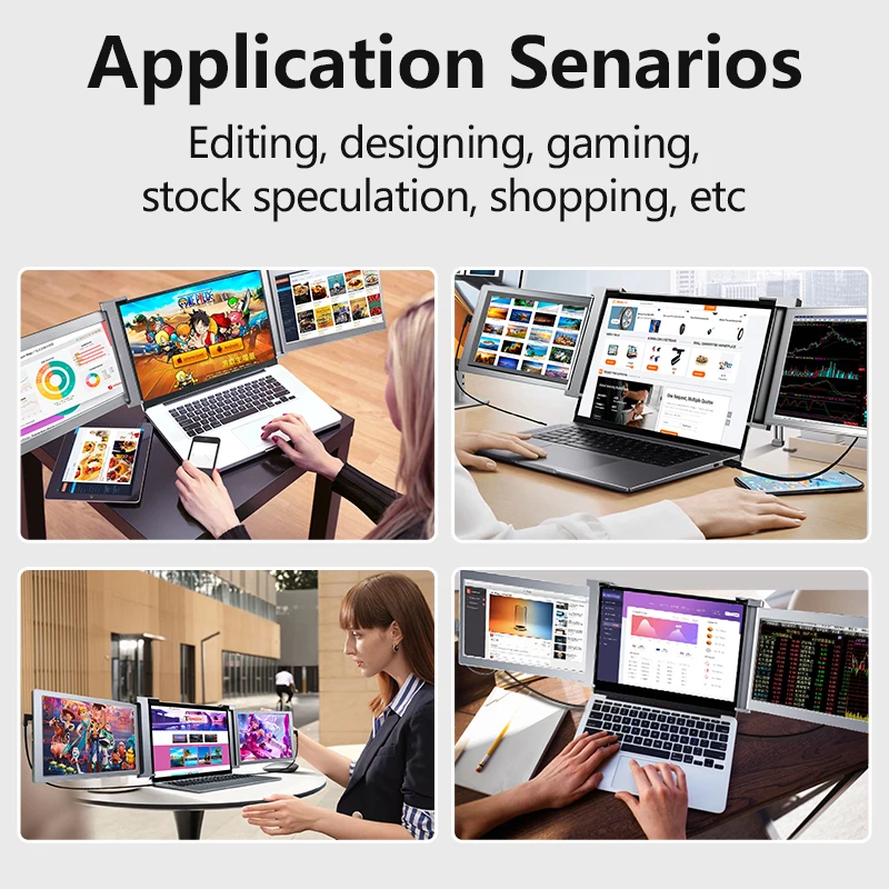 2022 New Arrival IPS FHD Double Monitor extra Screen for Laptop Portable Monitor