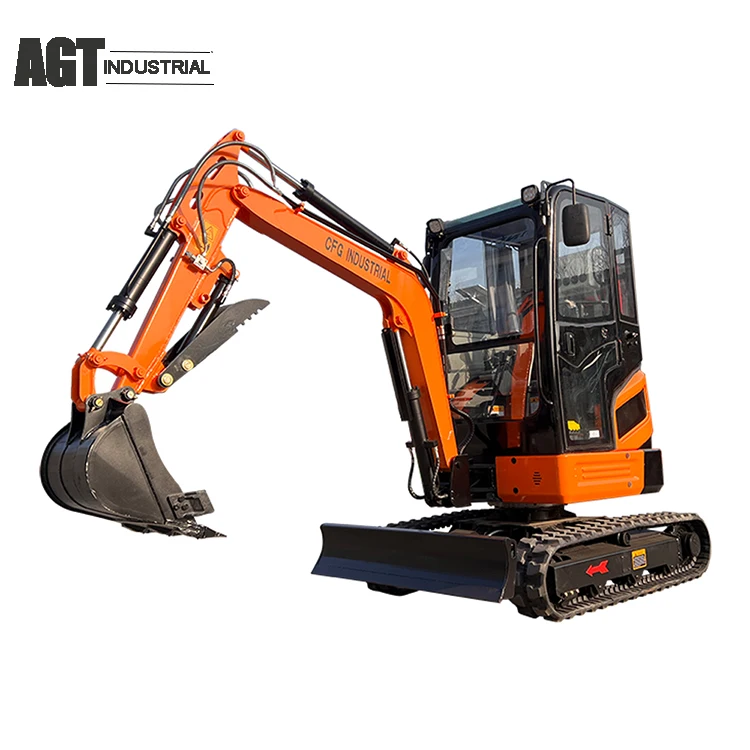 AGT MINI DIGGER EXCAVATOR WITH SWING BOOM and Hydraulic THUMB WITH YANMAR DIESEL