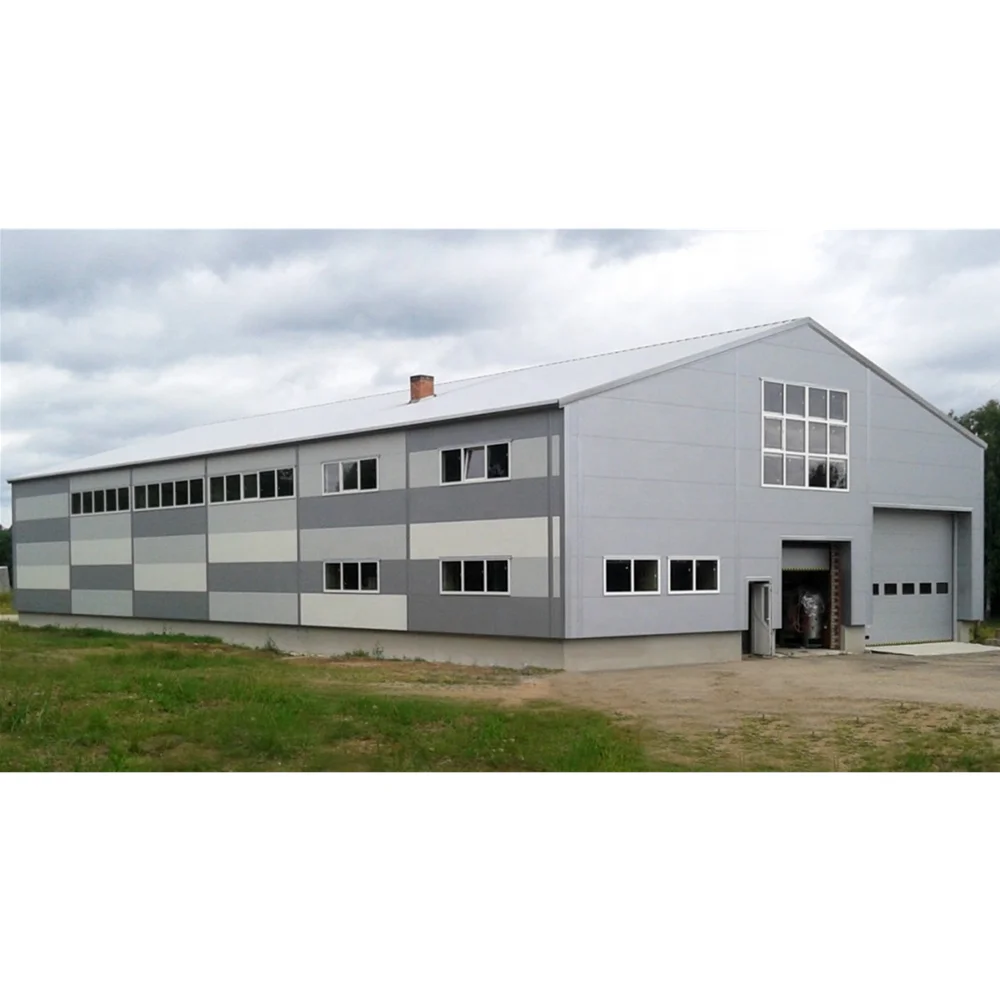 Prefabricated Steel Structure Post and Beam Warehouse Metal Building