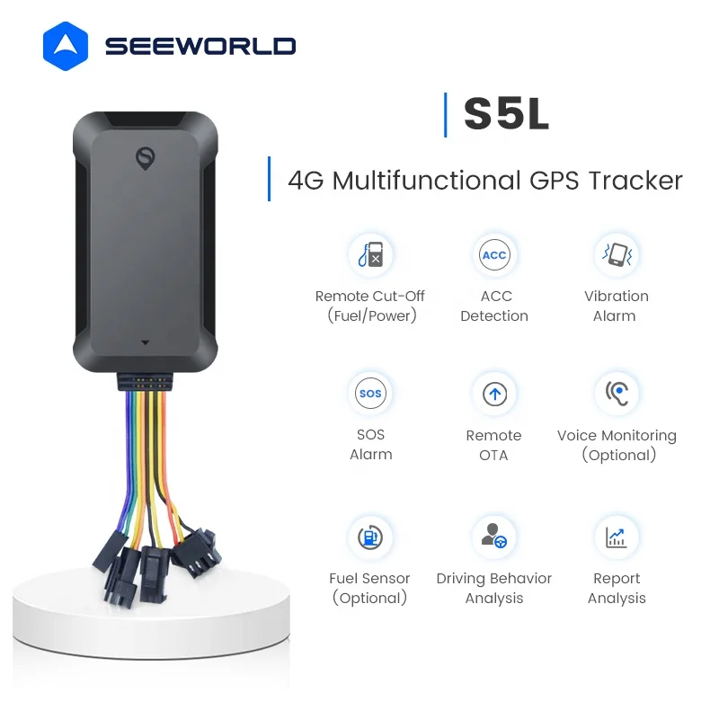 Fuel Monitoring System with Remote Engine Cut Off GPS Tracker 4G for Truck Tractor Car Safety Rastreador Locator