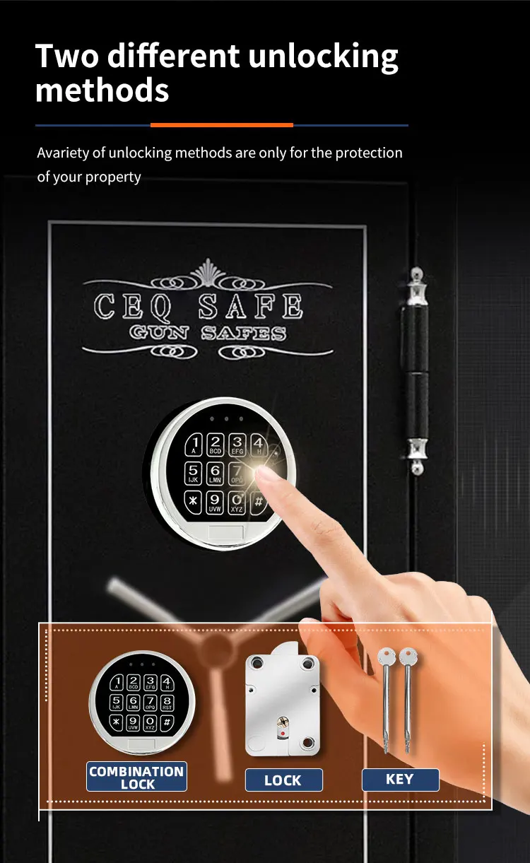 CEQSAFE High Security Protection Safe Home Use Fireproof Metal Safe Box manufacture