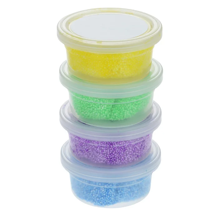Slime Storage Jars Foam Ball Storage Containers with Lids for 20g Slime &  All Your Glue Putty Making