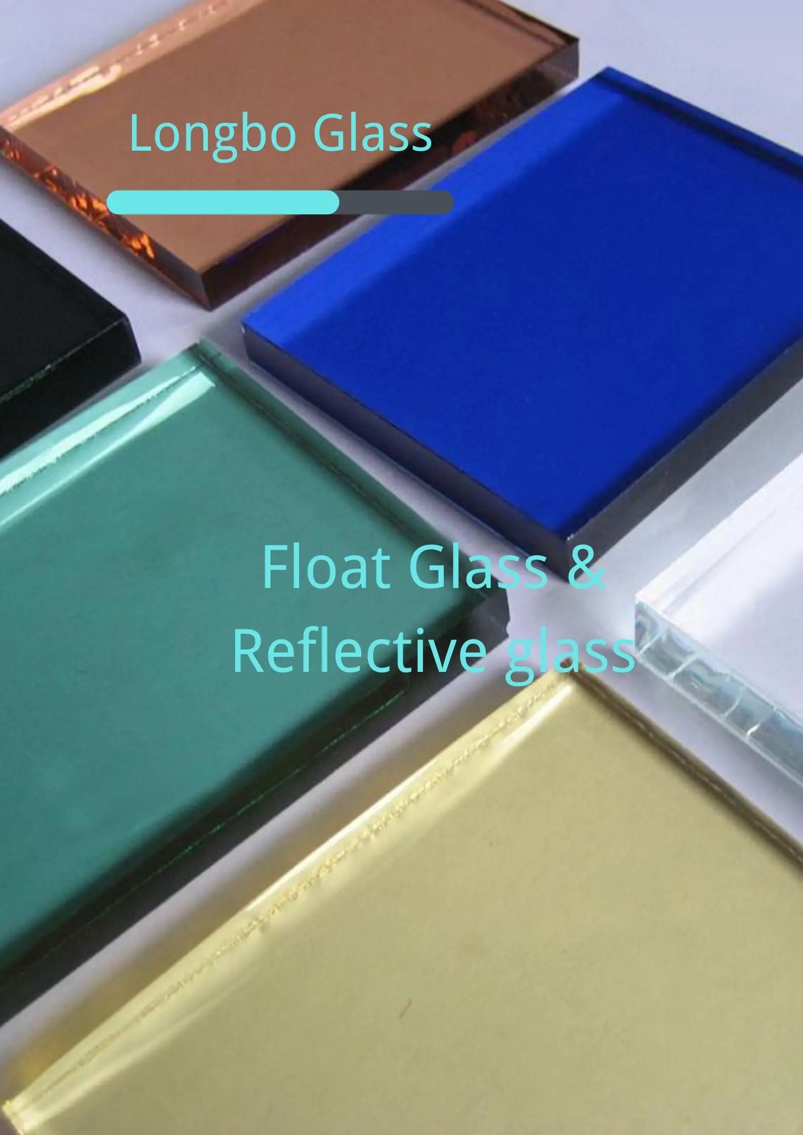 For Sale Curtain Wall Colored Golden Green Offline Reflective Glass