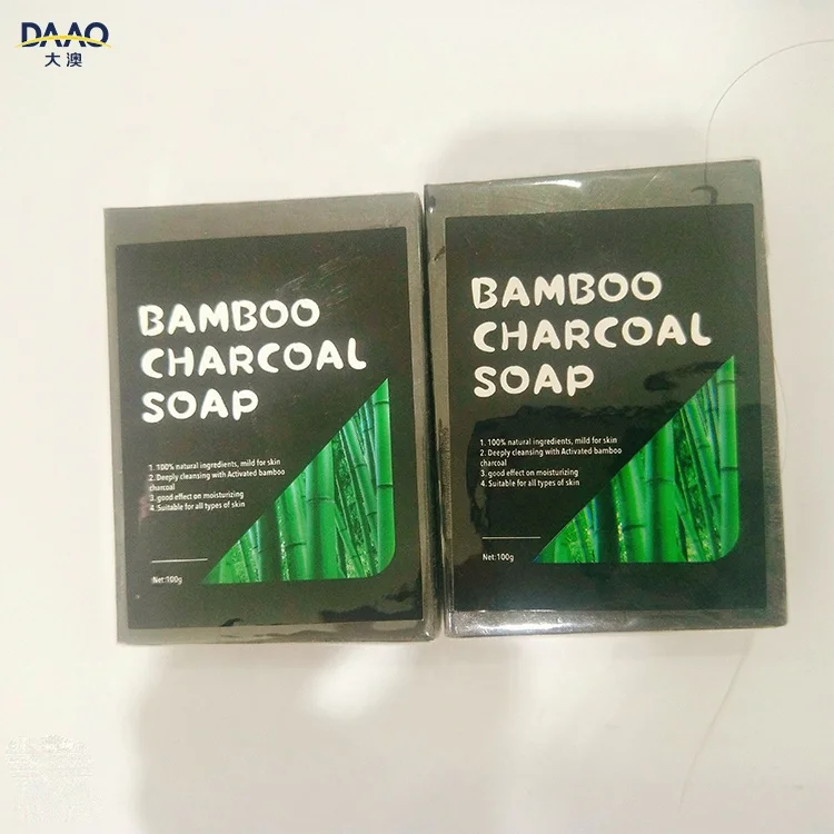 100% натуральное мыло ручной работы с натуральным бамбуковым углем для женщин и мужчин