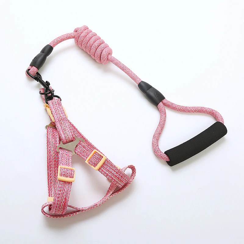 Высококачественная шлейка для собак и щенков, шлейка с оплеткой, шлейка из льна и хлопка