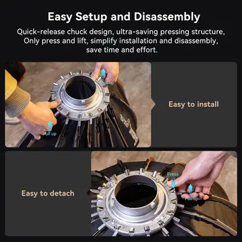 SMALLRIG Parabolic Softbox Quick Release, Parabolic Softbox, Compatible Other Bowens Mount Light (47.2inch/120cm)-4140 detail image