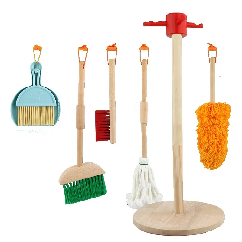 Shop Wooden Detachable Kids Cleaning Toy Set