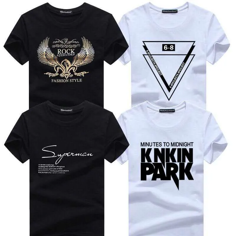 Factory Direct Sale Short Sleeve Round Neck Shirt Mens Tshirt 100