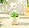 Maceta de diamantes con flor de gema pequeña verde