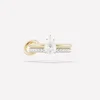Oro 18k + pera in oro bianco