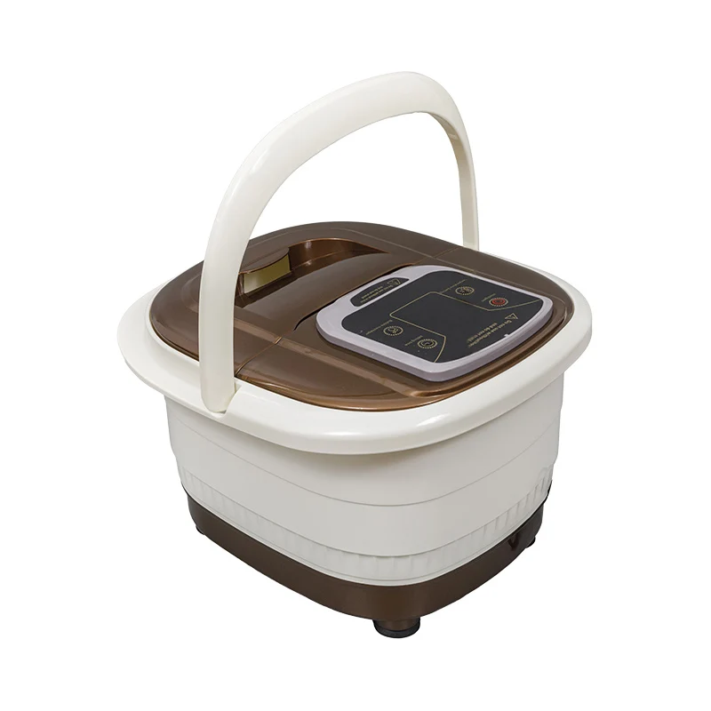 Senxiao Mains Soaker Foot Spa Massager with Heat Function Relaxing Water Days Reflexology Rollers for Foot Massage