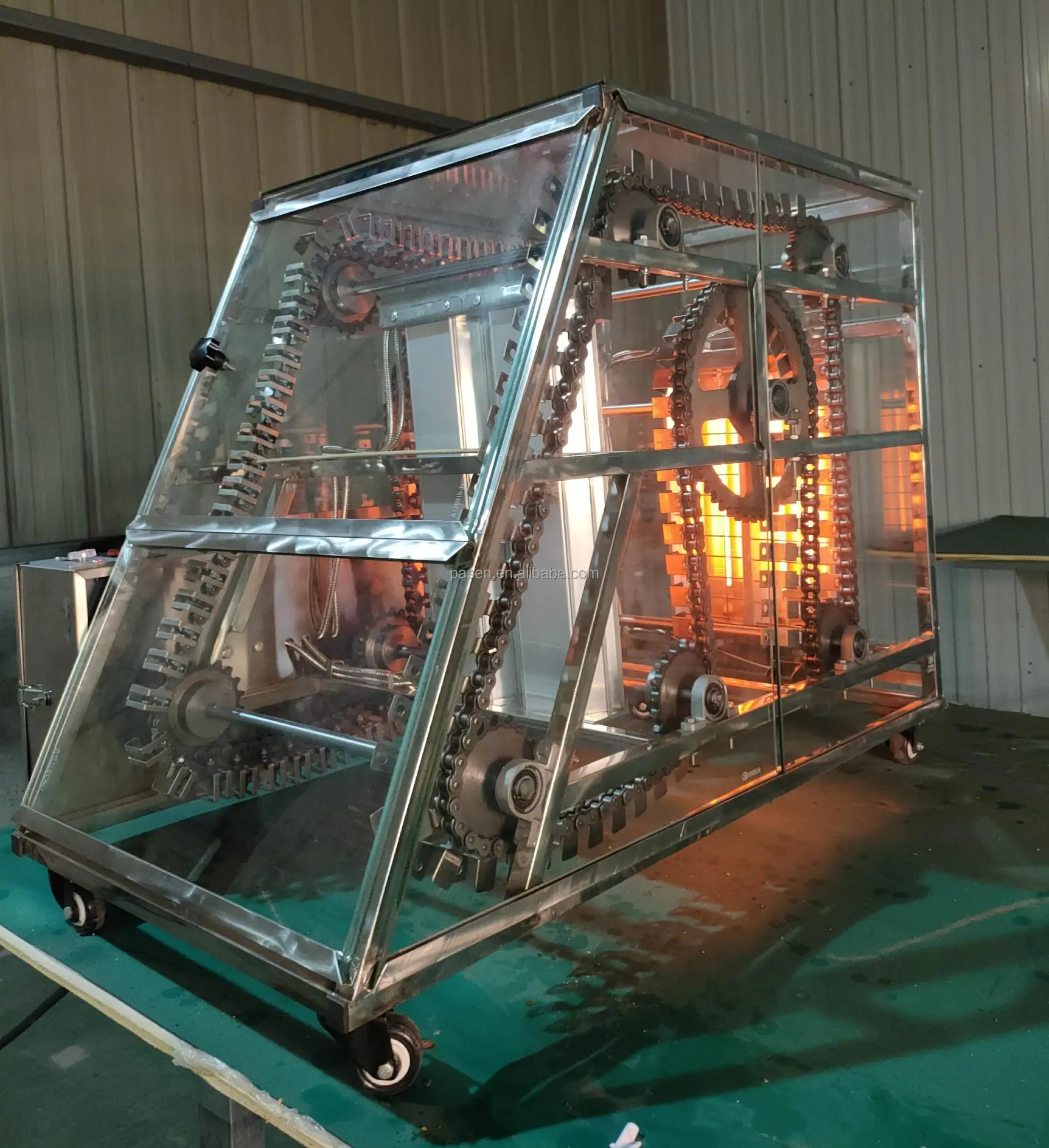 Automatic Yakitori Grill Machine / Barbecue Kebab Skewer Machine