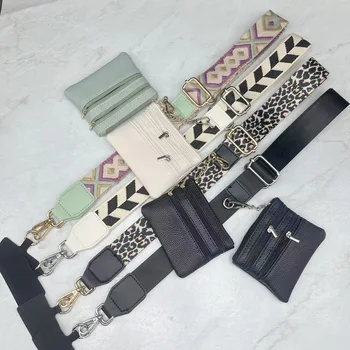 Novelty Webbing Bag Single Shoulder Strap Circle Matching Pad Crossbody Strap-for Small Bag Shoulder