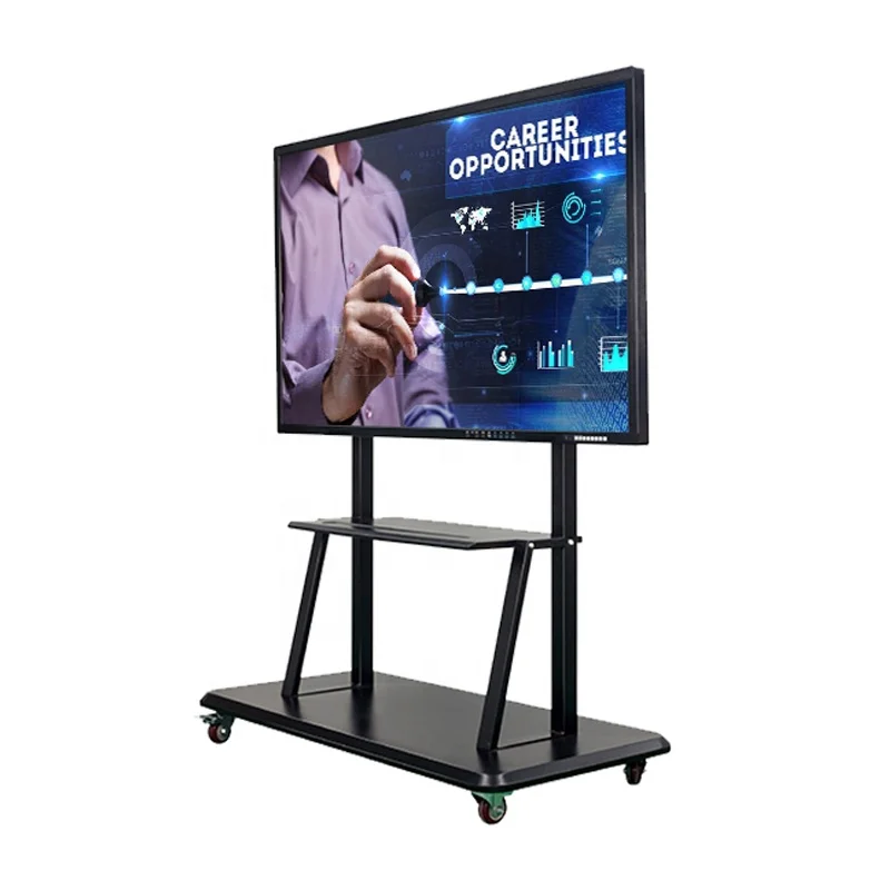 75 inch interactive 4k touch screen wall mounted lcd monitor