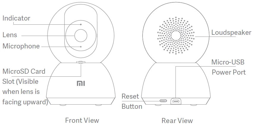 Камера xiaomi подключение к компьютеру Xiaomi Mijia Mi Smart Ip Camera 2k 1296p 360 Angle Video Cctv Wifi Night Vision 