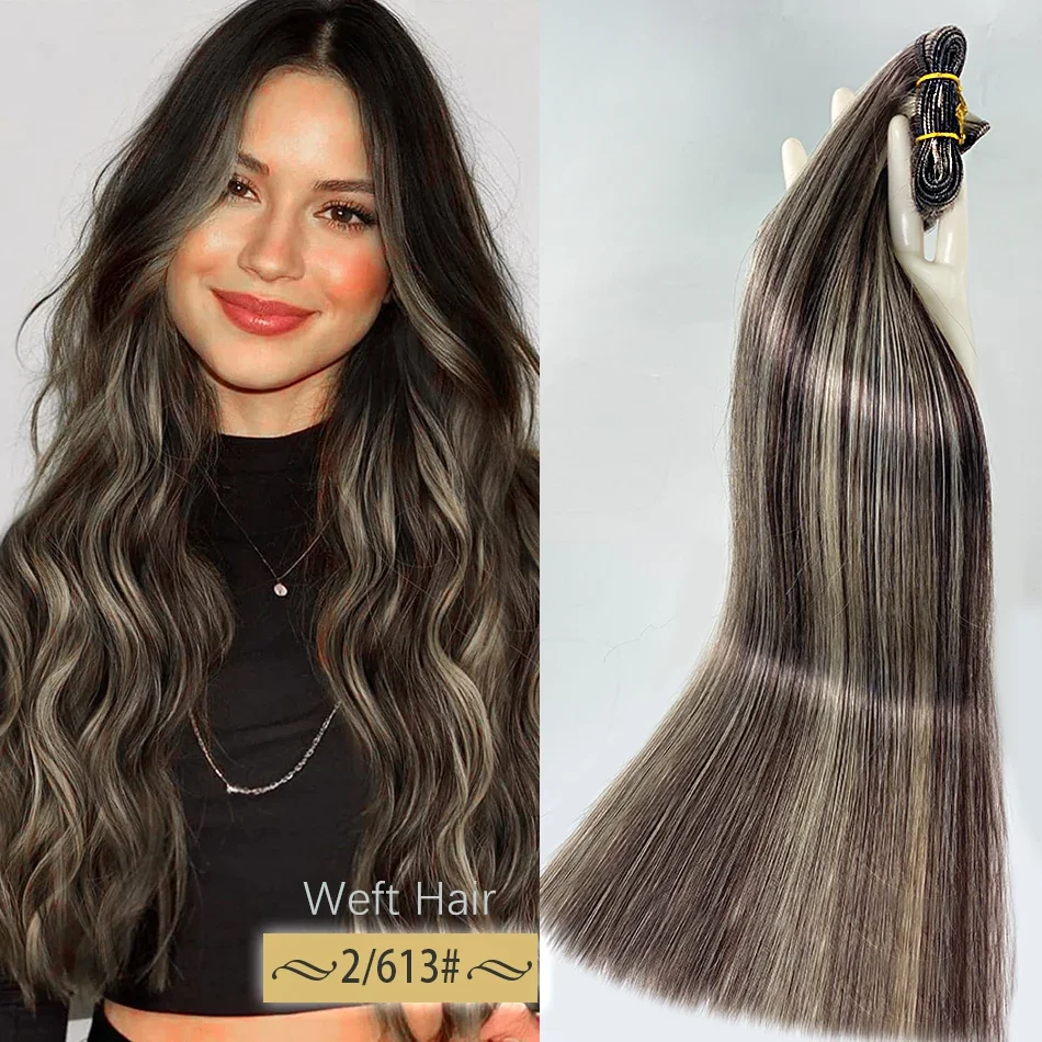 Steil Menselijk Haar Bundels Haarextensies Voor Vrouwen 613 99j 30 Inch Zwart Effen Kleur Ruwe Braziliaanse Vlecht 100% Menselijk Haar_voghion.com