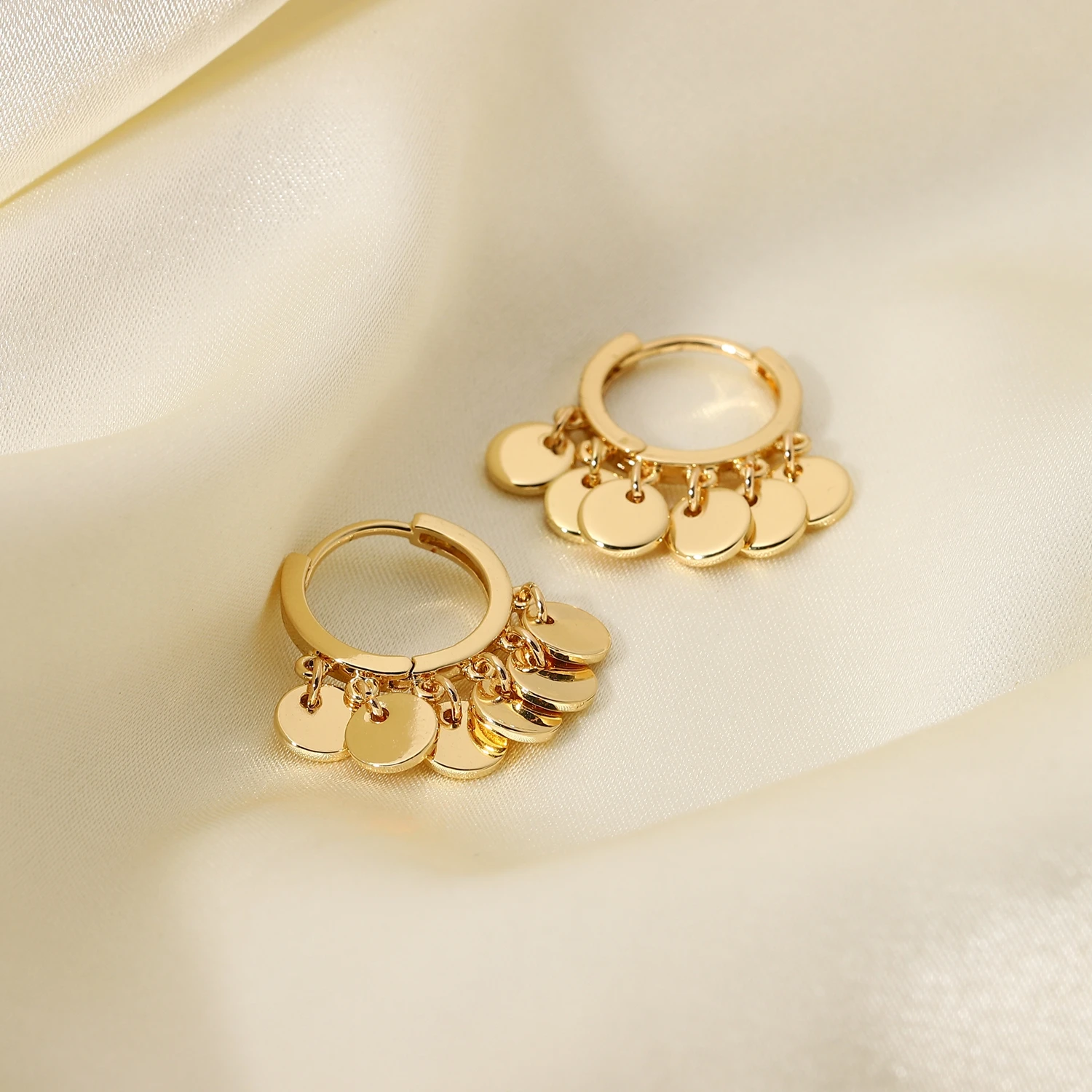 [haesool] 韓国アクセ☆14K Gold☆HS.TE01 Earring Shop Trendy 14k Gold Plated Earrings from Korean Manufacturer