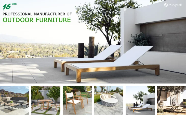 Manufactory Direct Metal Garden Modern Aluminium Outdoor Furniture