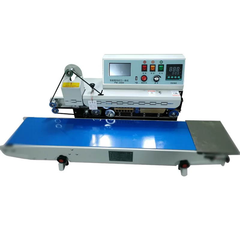 Automatic continuous plastic bag sealing machine with Coding