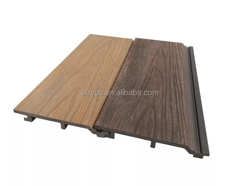 Exterior Cladding Wood Grain Wpc Wall Pvc Decorative Wall Panel Outdoor ...