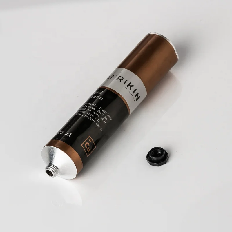 Customized Printing Holographic Stamping 90g Collapsible Hand Cream Cosmetic Aluminum Packaging Tube