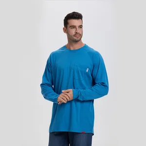 Factory Support Wholesale Safety High-Quality  FR Dress Uniform Long Sleeve Fire Retardant Work Wear Working Shirt for Men