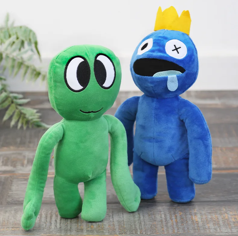 Rainbow friends blue/green/orange plush on sale. shop now