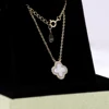 Necklace-14K Gold-White
