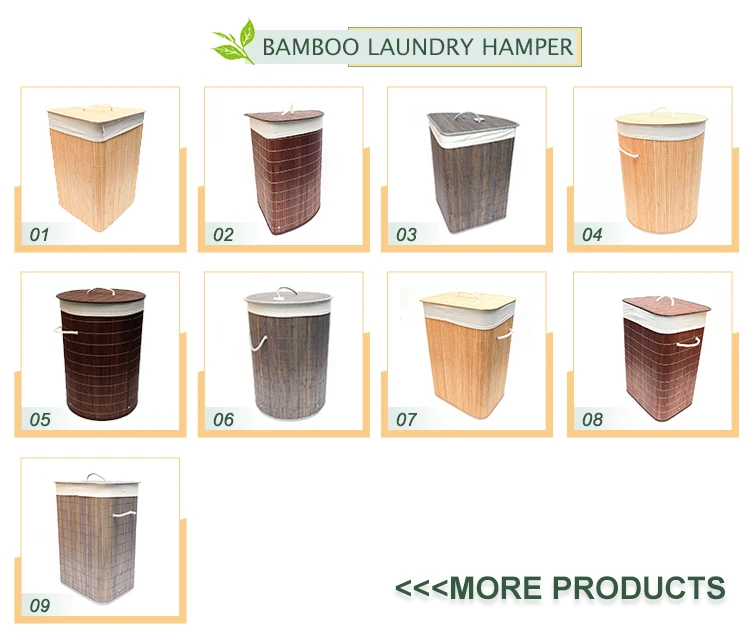 Laundry Hamper With Rope Handles Bamboo Natural Stain Bamboo Laundry