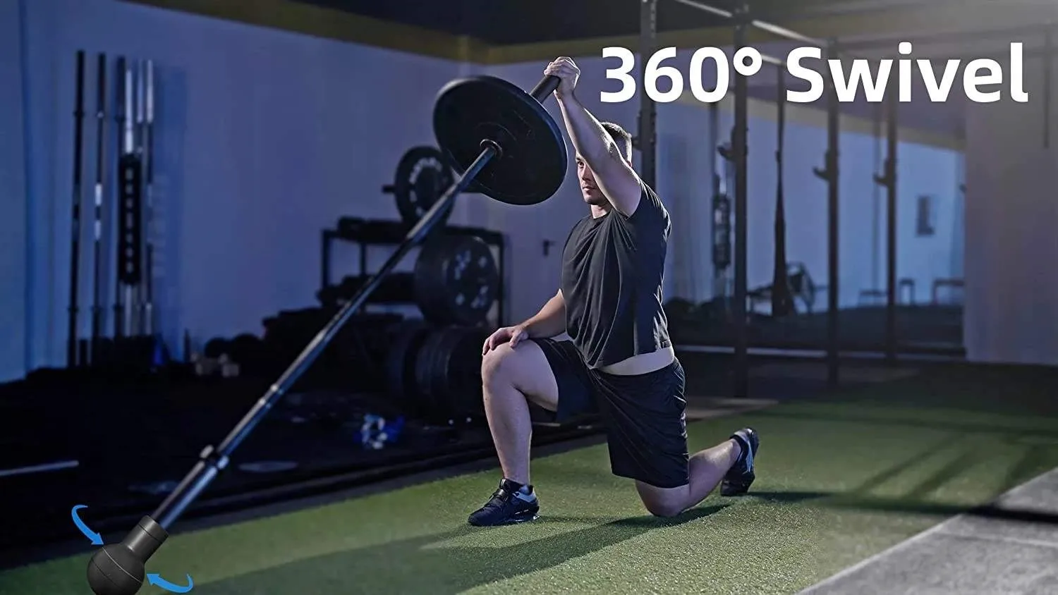Wellshow  Exercise Landmine Attachment for Barbell Row Barbell Trainer Barbell Holder Landmine Base Home Gym