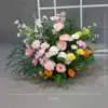Colorful Happy Rose Potted Floral (Single-sided)