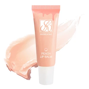 Organic Vegan Peach Lip Balm Lip Line Fade Brightening Private Label Wholesale Moisturizing and Repairing Lip Cream