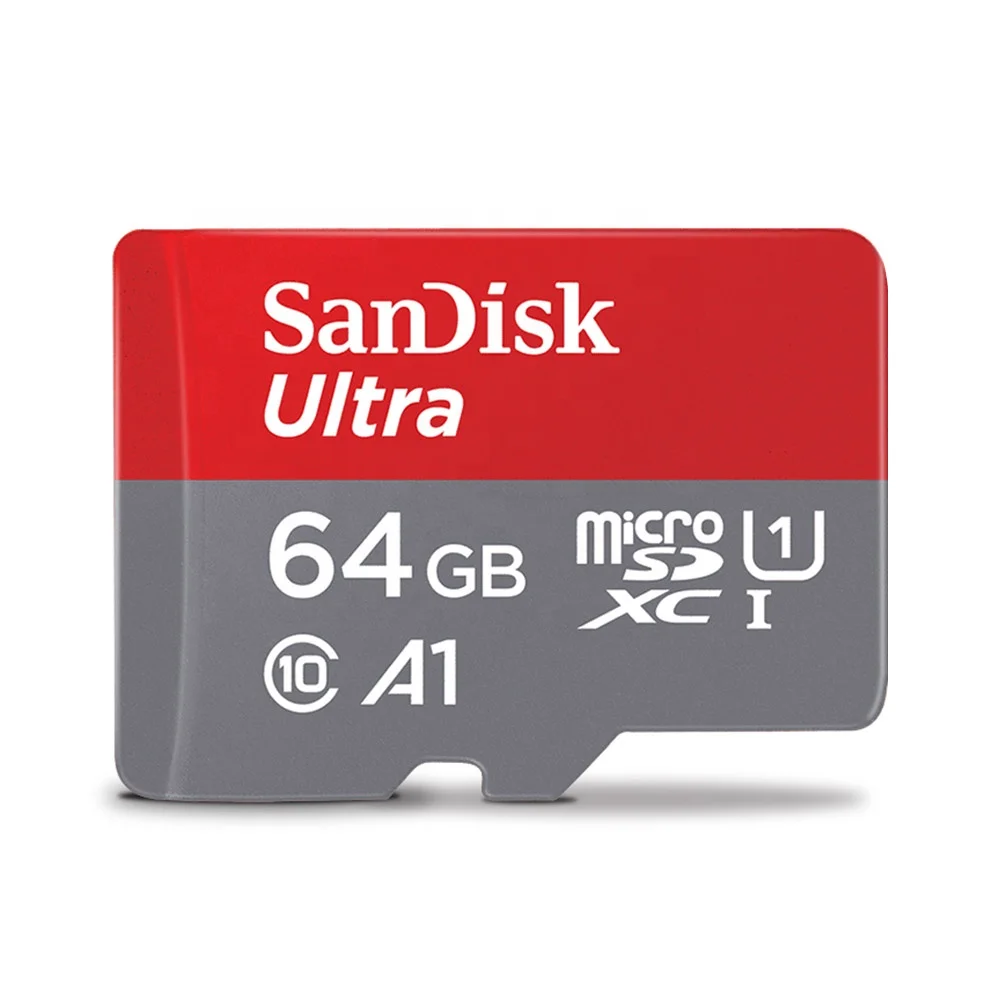 100% Authentic Wholesale SanDisk 32GB 64GB 128GB 256GB Flash Micro TF SD Cards Ultra Class 10 U3 A1 Sandisk Micro Memory SD Card