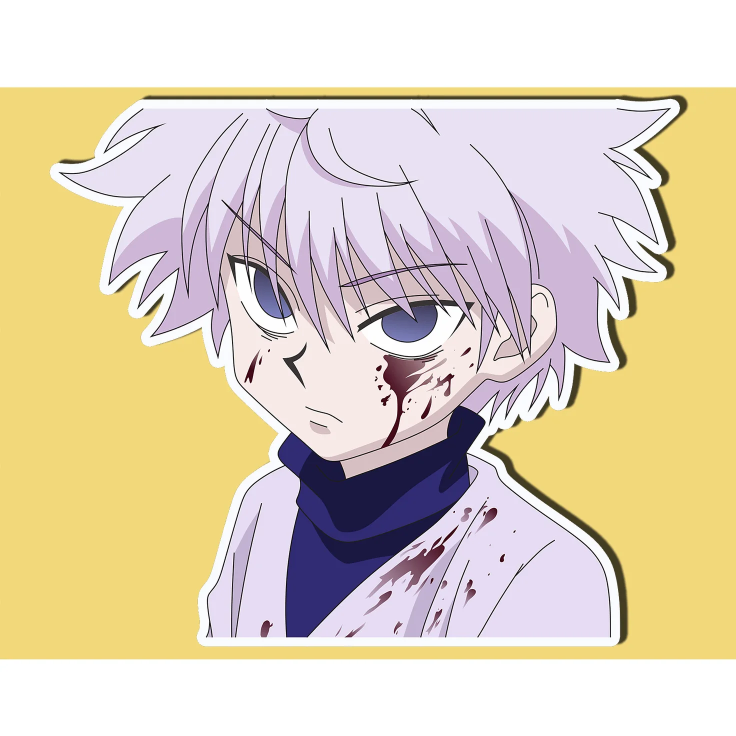 Killua Zoldyck Мальчики ветровая печать наклейка для багажа забавные  водонепроницаемые виниловые пользовательские автомобильные аниме наклейки|  Alibaba.com