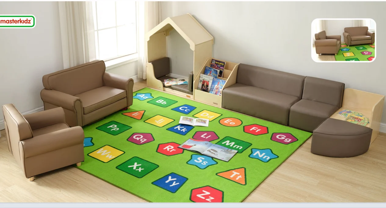 Eibele Preschool Daycare Kids Reading Room Area Furniture Setup and ...