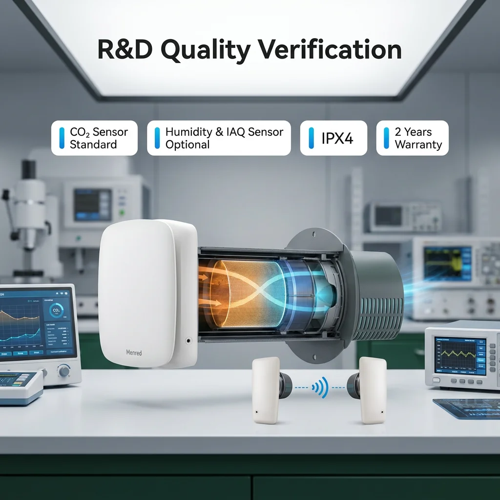 Single Room Hrv Ventilator, Wall, 110V-240V-50-60Hz - detail 14