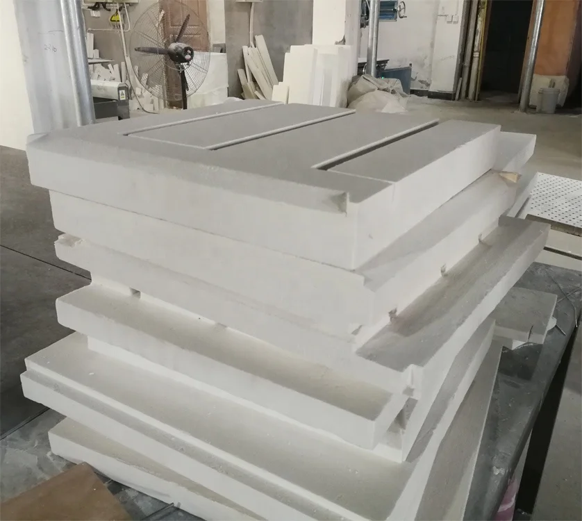 Refractory alumina ceramic fiber board for furnace